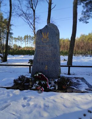 Delegacja IPN oddała hołd żołnierzom podziemia niepodległościowego oraz ofiarom II wojny światowej – Lipinki, 27 stycznia 2021