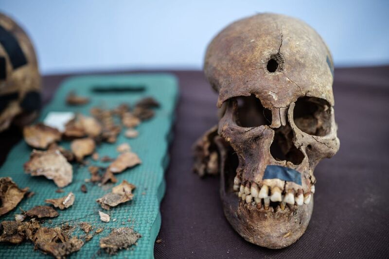 Prace archeologiczne nad jeziorem Borówno. Fot. Daniel Frymark