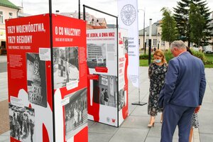 Otwarcie wystawy IPN „Tu rodziła się Solidarność” w Suwałkach – 1 lipca 2020. Fot. IPN