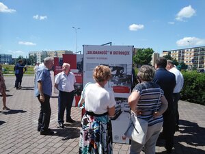 Otwarcie wystawy IPN „TU rodziła się »Solidarność«” – Ostrołęka, 1 lipca 2020. Fot. IPN
