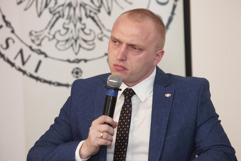 Krzysztof Kierski, współautor wystawy „Plebiscyt 1920 roku. Walka o Polskość Warmii, Mazur i Powiśla”. Fot. Piotr Życieński (IPN)