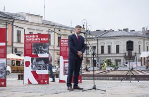 Otwarcie wystawy „TU rodziła się Solidarność” – Nowy Sącz, 21 lipca 2020. Fot. Agnieszka Masłowska IPN