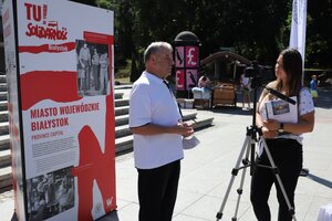 Otwarcie wystawy „TU rodziła się Solidarność” – Białystok, 14 sierpnia 2020. Fot. A.P..