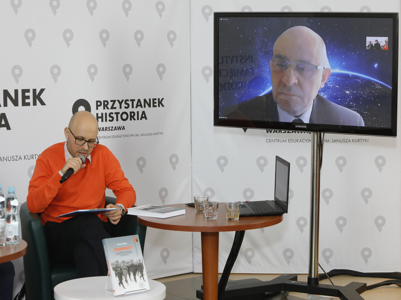 Dyskusja o książce „»Pułkownicy«. Rdzeń środowiska piłsudczyków w systemie polityczno-ustrojowym II Rzeczypospolitej” – 19 maja 2021. Fot. Piotr Życieński (IPN)