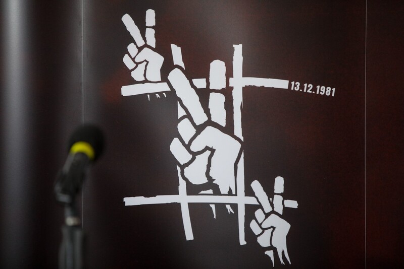 Konferencja prasowa prezesa IPN dotycząca obchodów 40. rocznicy wprowadzenia stanu wojennego w Polsce – 10 grudnia 2021. Fot. Sławek Kasper (IPN)