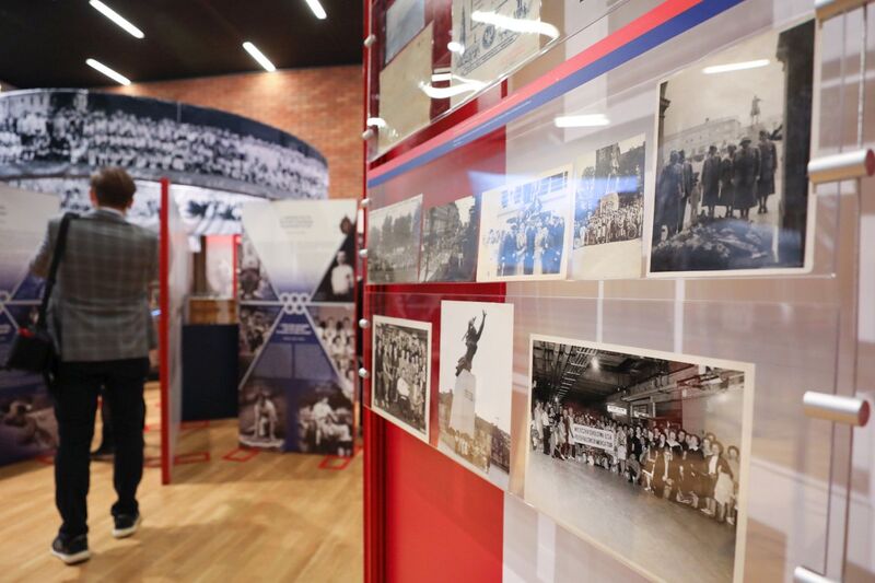 Otwarcie wystawy „»Ramię krzep – Ojczyźnie służ«. 135 rocznica powstania Sokolstwa Polskiego w Ameryce” – Warka, 16 września 2022. Fot. Mikołaj Bujak (IPN)