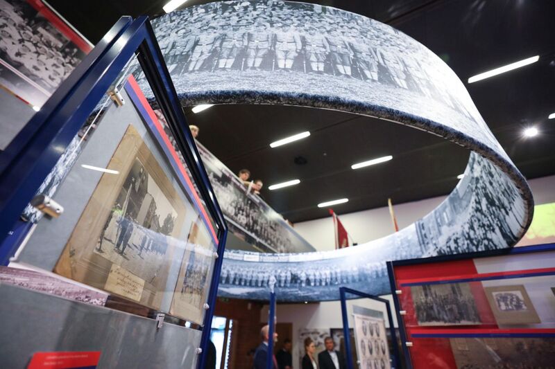 Otwarcie wystawy „»Ramię krzep – Ojczyźnie służ«. 135 rocznica powstania Sokolstwa Polskiego w Ameryce” – Warka, 16 września 2022. Fot. Mikołaj Bujak (IPN)