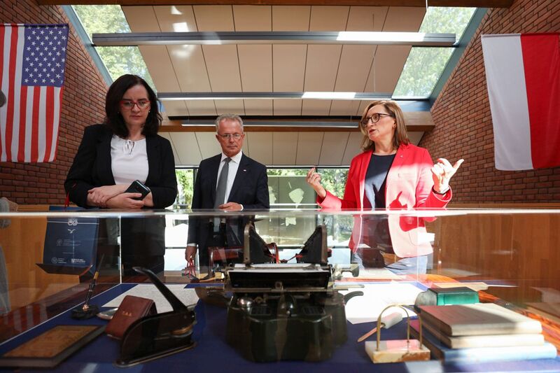 Otwarcie wystawy „»Ramię krzep – Ojczyźnie służ«. 135 rocznica powstania Sokolstwa Polskiego w Ameryce” – Warka, 16 września 2022. Fot. Mikołaj Bujak (IPN)