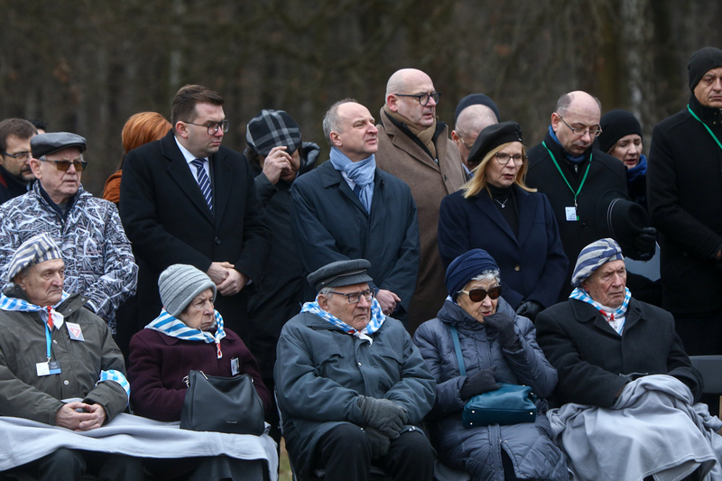 Uroczystości w 78. rocznicę oswobodzenia niemieckiego obozu zagłady Auschwitz – 27 stycznia 2023. Fot. Sławek Kasper (IPN)