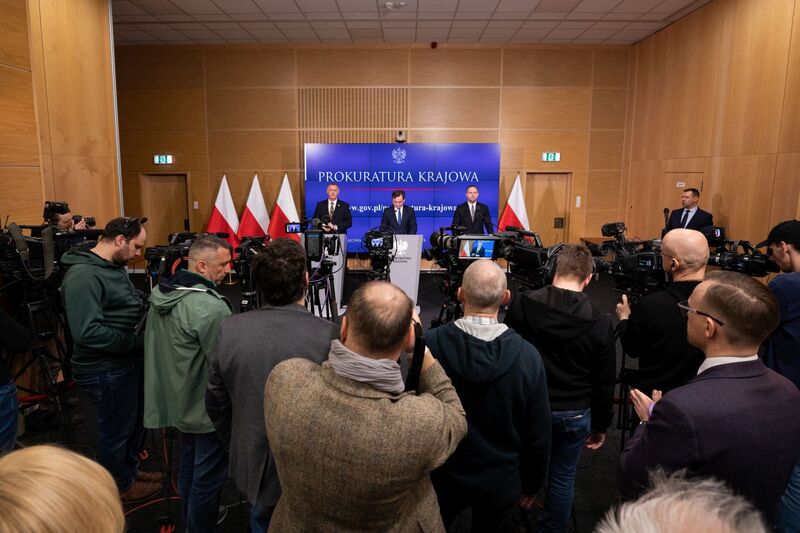 Konferencja prasowa w sprawie śledztwa dotyczącego śmierci ks. Franciszka Blachnickiego - Warszawa, 14 marca 2023. Fot. Mikołaj Bujak (IPN)