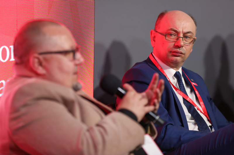 Panel dyskusyjny: „Walka i opór społeczności żydowskiej podczas okupacji niemieckiej w Polsce”. Kongres Pamięci Narodowej – Warszawa, 14 kwietnia 2023. Fot. Mikołaj Bujak (IPN)
