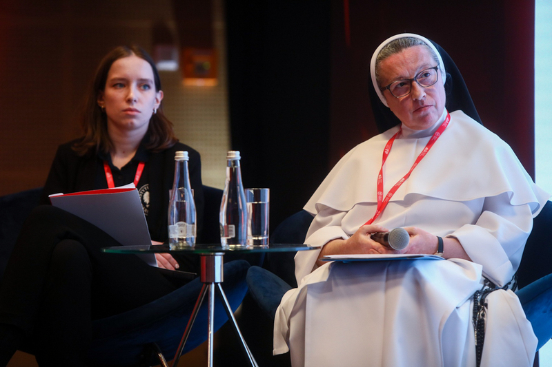 Spotkanie „Wojna oczami dziecka” w ramach festiwalu „Echa Katynia”. Kongres Pamięci Narodowej – Warszawa, 14 kwietnia 2023. Fot. Sławek Kasper (IPN)