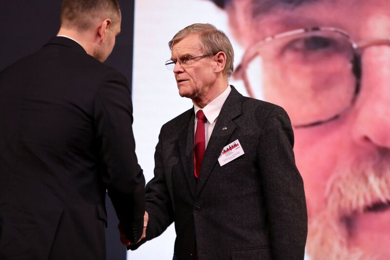 Uroczyste wręczenie nagród „Kustosz Pamięci Narodowej” – Kongres Pamięci Narodowej, PGE Narodowy, 15 kwietnia 2023. Fot. Mikołaj Bujak (IPN)