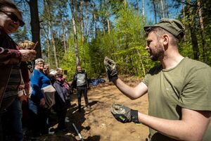 Odnaleziono zbiorową mogiłę ofiar zbrodni niemieckich dokonanych w pierwszych miesiącach II wojny światowej w Lesie Szpęgawskim
