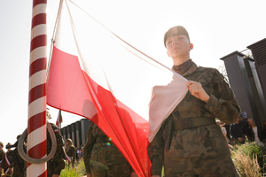 „Ja, żołnierz Wojska Polskiego, przysięgam” – żołnierze 7 Pomorskiej Brygady Obrony Terytorialnej złożyli przysięgę wojskową – Gdańsk, 17 września 2023. Fot. Mikołaj Bujak (IPN)