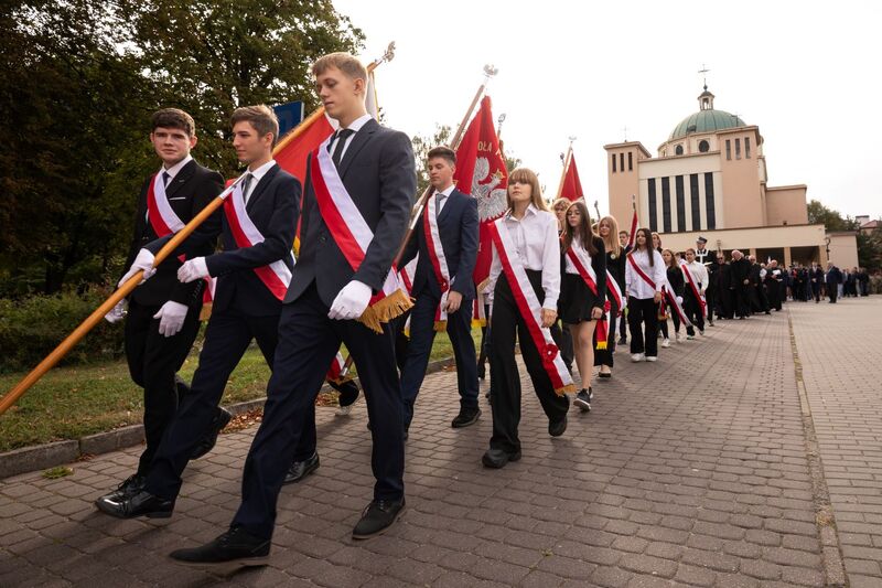 Uroczystość odsłonięcia tablicy pamięci Ofiar Niemieckiej Zbrodni Pomorskiej – Starogard Gdański, 2 października 2023. Fot. Mikołaj Bujak (IPN)