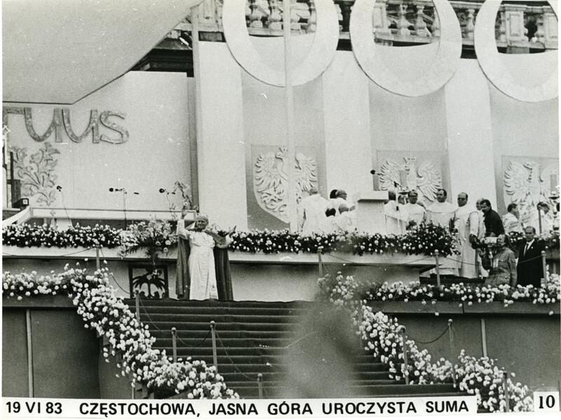 Msza św. z udziałem papieża Jana Pawła II w Częstochowie w dniu 19.06.1983 r., dar prywatny: Barbara Rogińska-Sobuś.