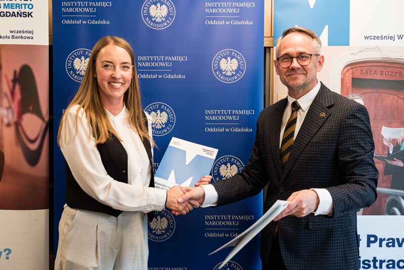 Podpisanie porozumienia o współpracy pomiędzy Instytutem Pamięci Narodowej Oddział w Gdańsku a Uniwersytetem WSB Merito w Gdańsku - Gdańsk, 20 czerwca 2024