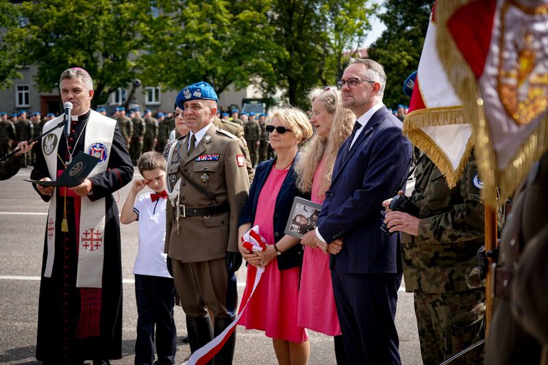 Uroczyste odsłonięcie pomnika gen. bryg. Stanisława Grzmota-Skotnickiego - Słupsk, 26 lipca, fot. Maja Studzińska