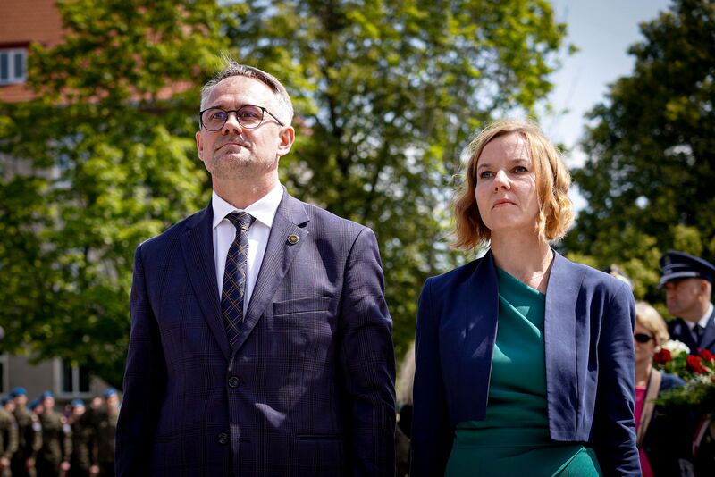 Uroczyste odsłonięcie pomnika gen. bryg. Stanisława Grzmota-Skotnickiego - Słupsk, 26 lipca, fot. Maja Studzińska