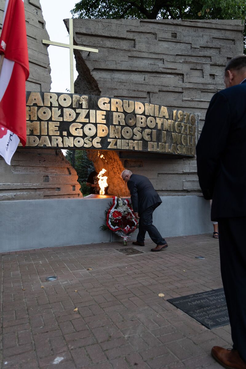 Obchody 44. rocznicy podpisania Porozumień Sierpniowych – Elbląg, 29 sierpnia 2024, fot. Roman Jocher