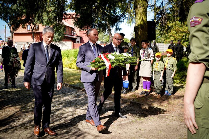 85. rocznica wybuchu II wojny światowej - Skarszewy, 1 września 2024, fot. Maja Studzińska