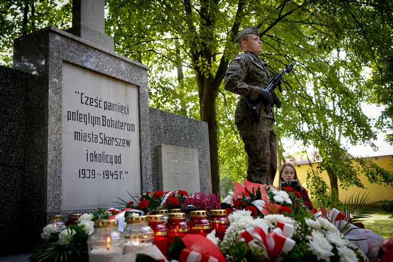 85. rocznica wybuchu II wojny światowej - Skarszewy, 1 września 2024, fot. Maja Studzińska
