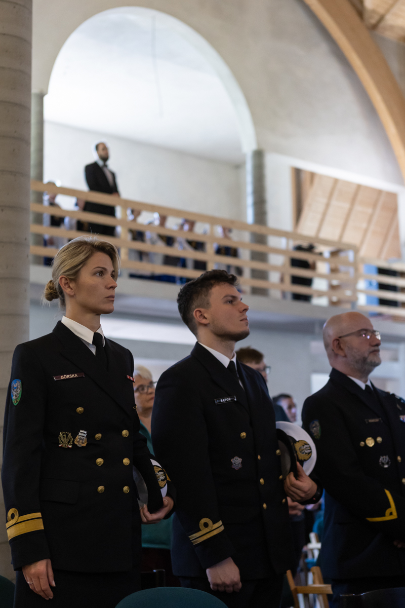 Uroczystości pogrzebowe szczątków śp. nieznanego Żołnierza Wojska Polskiego, poległego we wrześniu 1939 roku w obronie Kępy Oksywskiej – Kosakowo, 19 września 2024, fot. R. Jocher