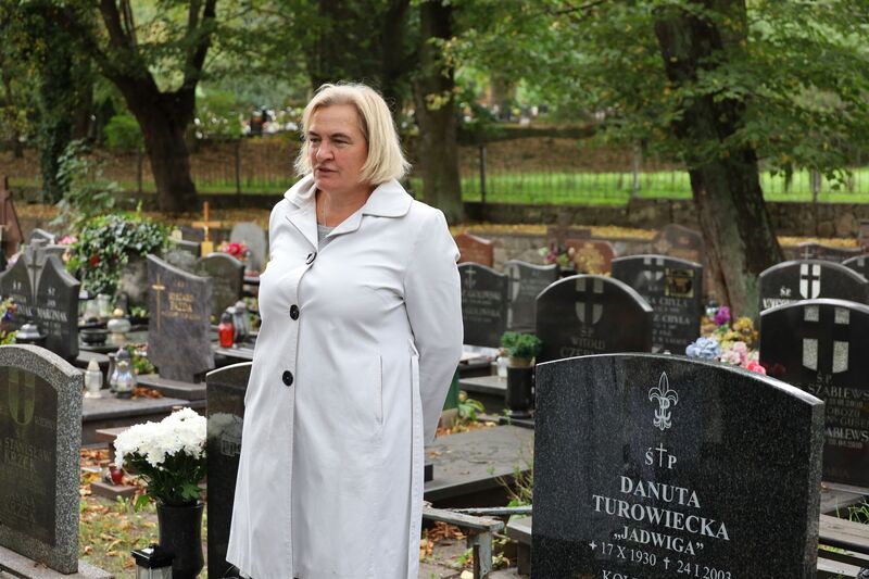 Uroczystość oddania hołdu harcerce Szarych Szeregów św. pamięci Danucie Turowieckiej