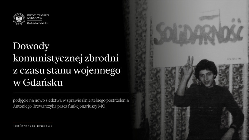 Konferencja prasowa – podjęcie na nowo śledztwa dotyczącego zbrodni z czasów stanu wojennego – Gdańsk, 22 października 2025