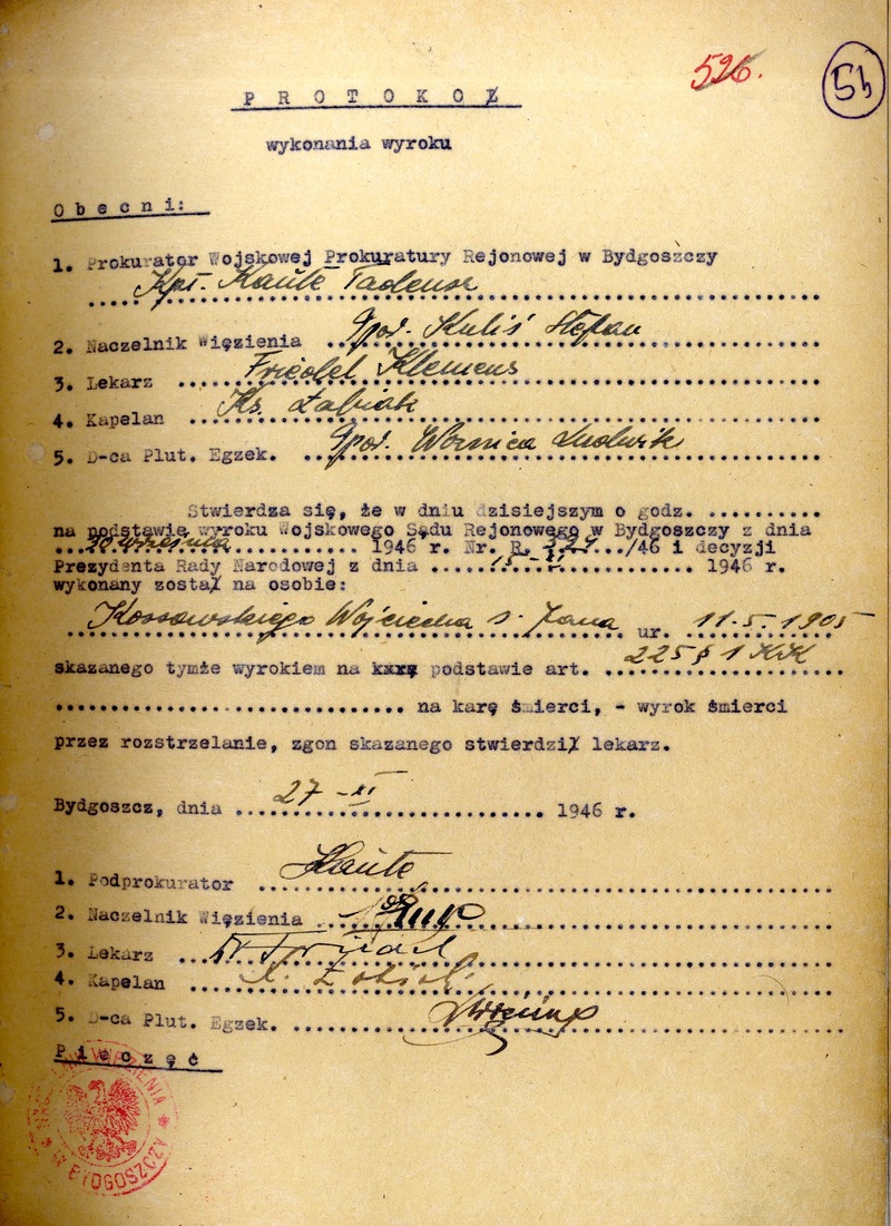 Dokumenty ws. Tadeusza Ośko „Sępa”