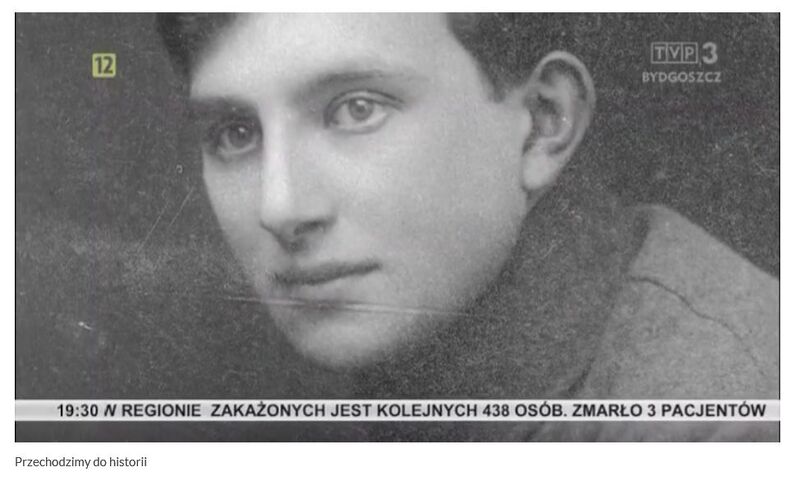 „Przechodzimy do historii: Poeta i żołnierz” – program TVP 3 Bydgoszcz o kapitanie Wacławie Denhoffie-Czarnockim