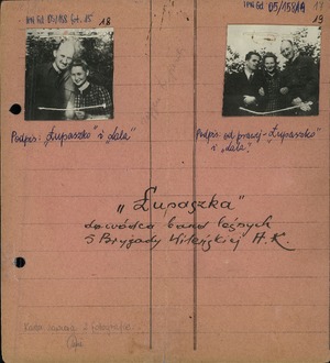 Fotografie przedstawiające mjr. Zygmunta Szendzielarza ps. „Łupaszko”, Lidię Lwow-Eberle ps. „Lala” oraz członków 5. Wileńskiej Brygady AK