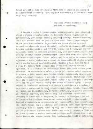 Dokumenty dotyczące Andrzeja Wajdy z Archiwum IPN Gdańsk