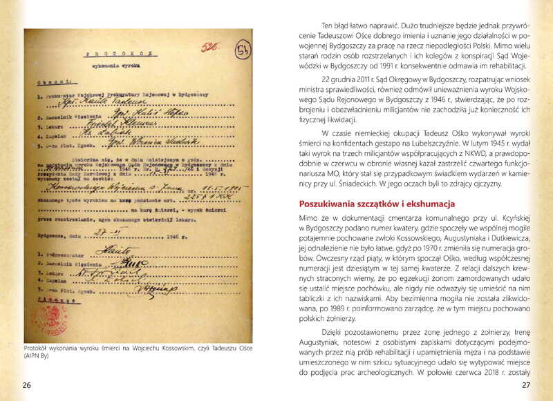 Broszura „Tadeusz Ośko »Sęp«”