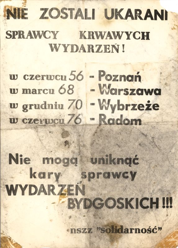 Bydgoski Marzec 1981 w dokumentach Archiwum IPN Gdańsk