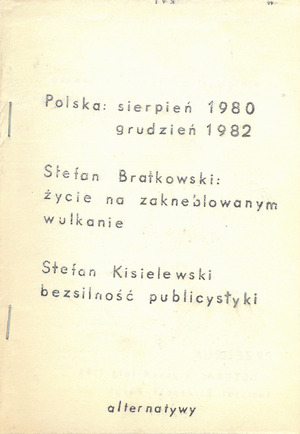 Wydanie specjalne Tygodnika Wojennego NSZZ „Solidarność” z dnia 14 października 1984 r.: Memoriał Stefana Bratkowskiego