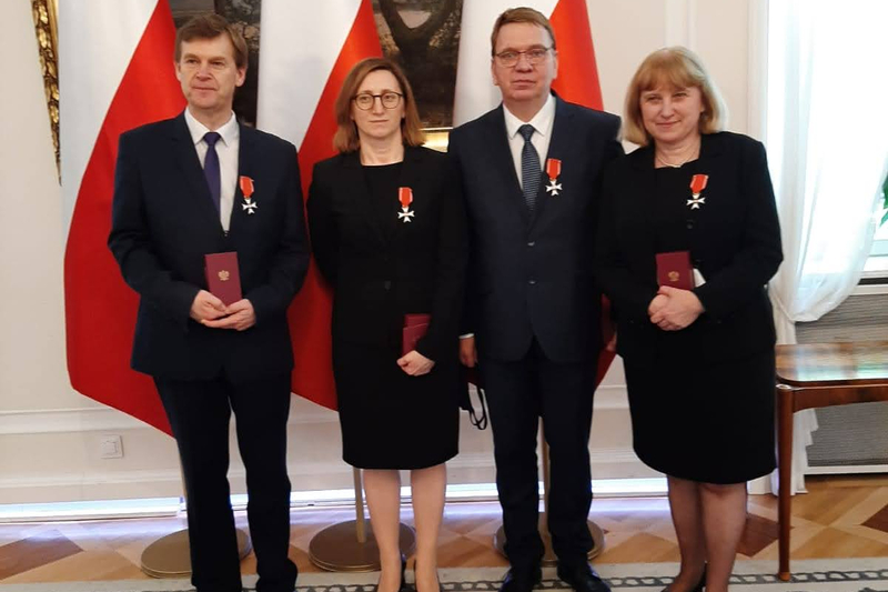 Od lewej: prof. Marek Wierzbicki, Marzena Kruk, prof. Mirosław Golon, Ewa Kowalska