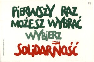 Plakaty wyborcze NSZZ „Solidarność”