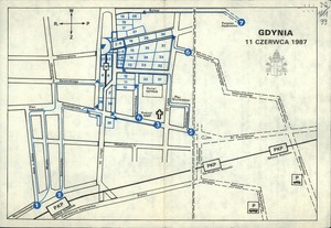 Plan miejsca uroczystości z udziałem Jana Pawła II w Gdyni, IPN Gd 003/200 t. 6 pt. 2.