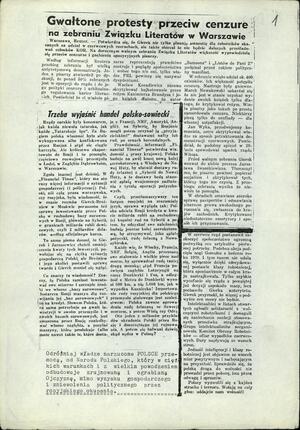 Czterdzieści lat temu uchwalona została ustawa z 31 lipca 1981 r. o kontroli publikacji i widowisk. Materiały na temat cenzury z Archiwum IPN Gdańsk