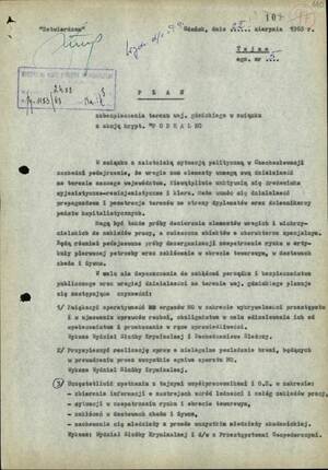 53 lata temu, w nocy z 20 na 21 sierpnia 1968 r., rozpoczęła się Operacja „Dunaj” – interwencja wojsk Układu Warszawskiego w Czechosłowackiej Republice Socjalistycznej - dokumenty Archiwum IPN Gdańsk