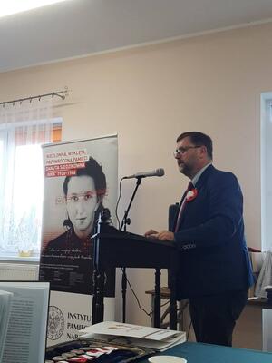 Prof. Piotr Niwiński z Oddziału IPN w Gdańsku wygłosił okolicznościowy wykład.