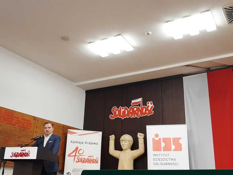 Uroczyste otwarcie najnowszej wystawy Instytutu Dziedzictwa Solidarności pt. „Kim jesteśmy i dokąd dążymy” w 40. rocznicę I Krajowego Zjazdu Delegatów NSZZ „Solidarność” – Gdańsk, 27 października 2021