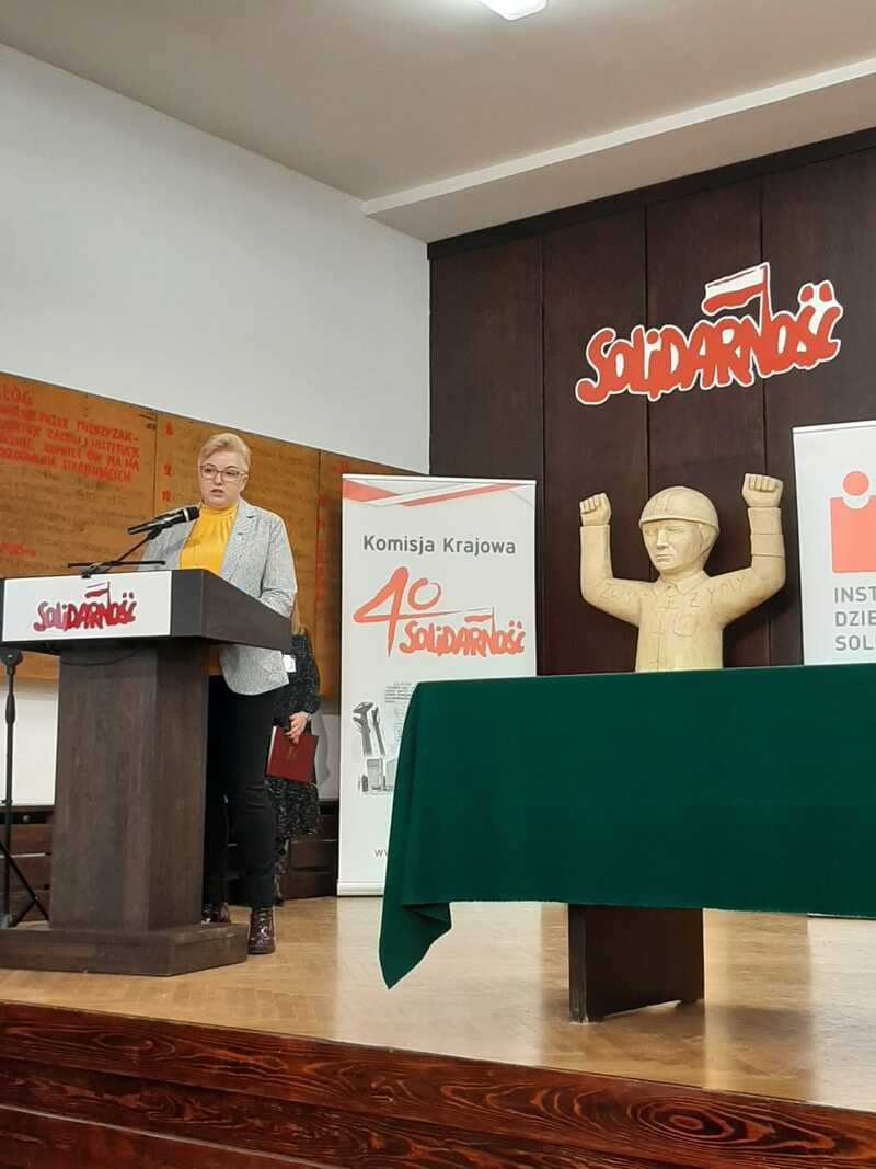 Uroczyste otwarcie najnowszej wystawy Instytutu Dziedzictwa Solidarności pt. „Kim jesteśmy i dokąd dążymy” w 40. rocznicę I Krajowego Zjazdu Delegatów NSZZ „Solidarność” – Gdańsk, 27 października 2021