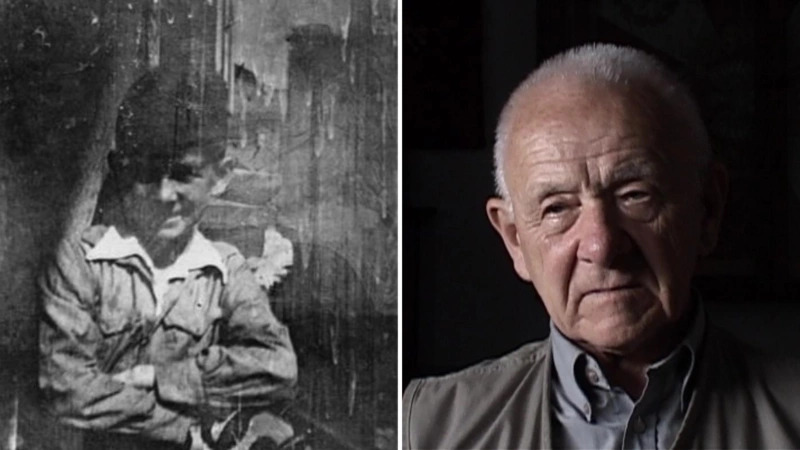 Z lewej: Marek Szandorowski jako czternastoletni powstaniec warszawski