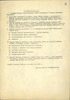 Komunikat Krajowej Komisji Porozumiewawczej NSZZ „Solidarność” z 28 października 1980 r.