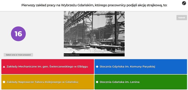 To jedno z pytań z konkursu ubiegłorocznego. W tym roku pytania będą inne!