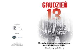 Prezentacja okolicznościowej monety NBP „Pamięci ofiar stanu wojennego” i broszury IPN „Różne oblicza stanu wojennego” – Gdańsk, 13 grudnia 2021