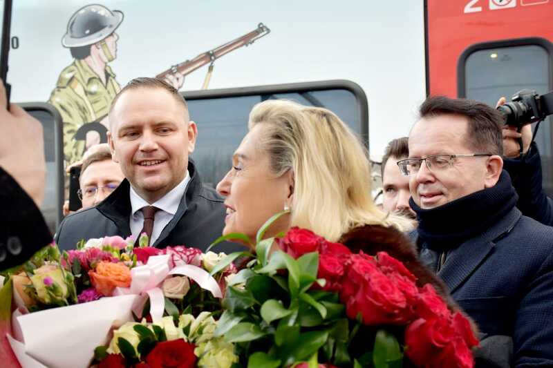 Prezes IPN, dr Karol Nawrocki, Ambasador Anna Maria Anders